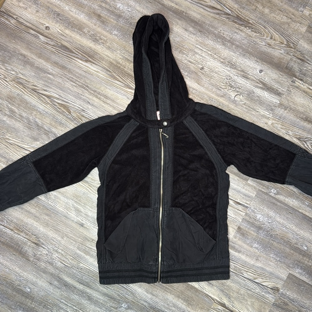 Juicy Couture Womens Full Zip Jacket Hoodie Lightweight Silk Trim Size S Small